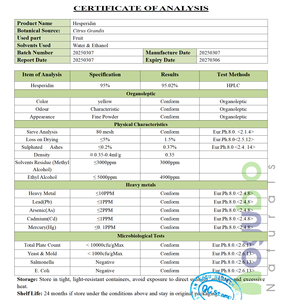 สารสกัดจากไบโอฟลาโวนอยด์จากส้มธรรมชาติผง95% เกรดพรีเมี่ยม - Product Image 2