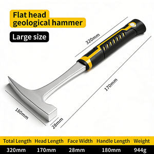<span class=keywords><strong>Marteau</strong></span> géologique professionnel intégré, <span class=keywords><strong>marteau</strong></span> à pointe, outil d'exploration minière sur le terrain, <span class=keywords><strong>marteau</strong></span> multifonctionnel pour <span class=keywords><strong>maçon</strong></span> et grimpeur - Product Image 3