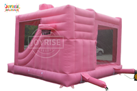 Château gonflable commercial JOYRISE pour filles, thème gâteau, rose, avec toboggan, en PVC, garantie 3 ans, 500 kg