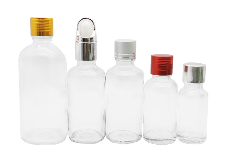 Transparent Childproof cap Essential Oil Dropper Bottles 1oz 2oz