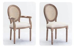 <span class=keywords><strong>Fauteuil</strong></span> en bois vieilli rétro, style américain, moderne, minimaliste, chaise de salle à manger, coiffeuse - Product Image 6