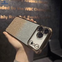 Coque de téléphone portable en gros Design de luxe Bling Electroplated Cover pour iPhone XR 11 13 14 Pro Max Glitter Phone Cases