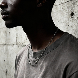 Collier à chaîne fine en acier inoxydable <span class=keywords><strong>316L</strong></span> plaqué or, boucle classique polyvalente unisexe, <span class=keywords><strong>prix</strong></span> d'usine en gros, troisième - Product Image 3
