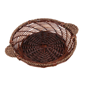 Willow Woven Casserole <b>Tray</b> Round Heat Insulating Restaurant Serving Dish <b>Large</b> Plate Chicken Crayfish Use - Product Image 4