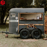 Remorque alimentaire personnalisée, Bar Portable, camion de glace, chariot de vente de jus de fruit, remorque de Bar Mobile, remorque de cheval, camion de nourriture