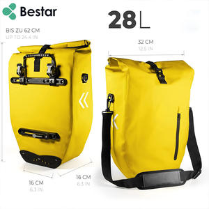 Sac de vélo de voyage fermeture à rabat sac de sacoche arrière étanche de grande capacité - Product Image 2