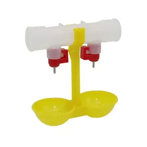 Chicken waterer double nipple drinker mouth Drinking hanging cups Chicken Feeder farming equipment