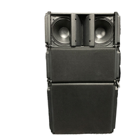Altavoces de matriz de línea activa duales de 10 pulgadas y sonido audio profesional hecho de sistema de altavoces pa de madera para conciertos al aire libre