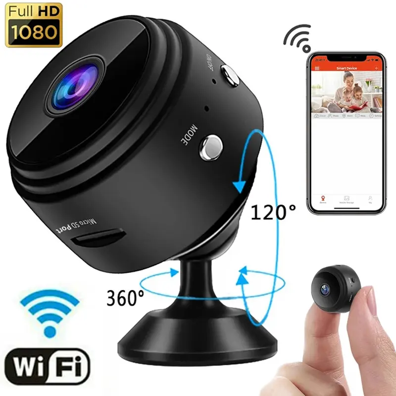 A9 Mini Wifi Câmera Hd 1080p Gravador de Voz Remoto Sem Fio Camcorder Câmeras De Vigilância De Segurança Doméstica