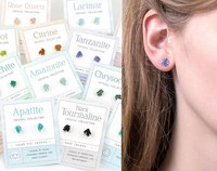Boucles d'oreilles clous Zooying en malachite brute, bijoux de mode en cristal brut, pierre verte Chakra Cœur, pierre précieuse du zodiaque, tige en argent