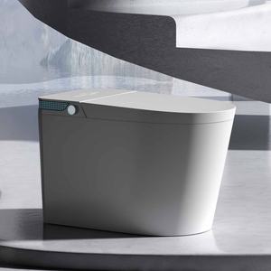 Inodoro Inteligente <span class=keywords><strong>MONDI</strong></span> de Pie con Sifón en S, Asiento de Cerámica con Calentamiento Instantáneo, Doble Descarga y Control Remoto - ¡Oferta Especial! - Product Image 1