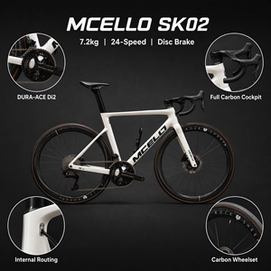 Bicicleta de Carretera de Fibra de Carbono 700CSHI MANO <span class=keywords><strong>ACE</strong></span>, 12 Velocidades, Cambio Electrónico, Freno de Disco Hidráulico, 7.2 kg, Bicicleta Ligera con Cuadro Aerodinámico - Product Image 4