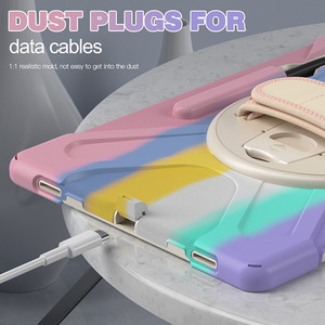 Per <span class=keywords><strong>Samsung</strong></span> Galaxy <span class=keywords><strong>Tab</strong></span> <span class=keywords><strong>S8</strong></span> Ultra X900 <span class=keywords><strong>cover</strong></span> antiurto in silicone per impieghi gravosi con tracolla e supporto rotante 360 - Product Image 3