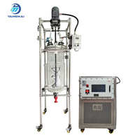 Reactor de Vidrio Borosilicato de Doble Pared de 50L con Sellado de PTFE para Síntesis y Procesamiento Químico