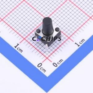 TSD001B09526A03 Tactile Switch Through hole Component (THT)-4P,6x6mm Switch Round Button 2.6N Through Hole 6mm - Product Image 1