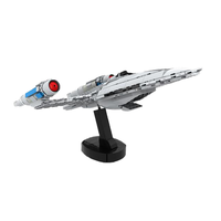 Funbuild Star Spaceship Jouet de Construction Éducatif pour Enfants Trek A1402 USS Protostar Modèle de Bâtiment Fantastique Sci-Fi en Blocs