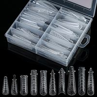 120 pièces/boîte serpent motif ongles conseils moule extension d'ongle double ongles formes système