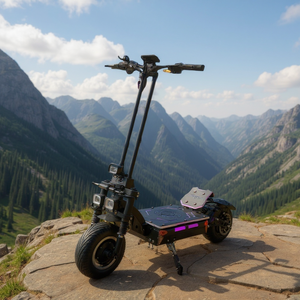 Trottinette électrique pliable à vente chaude, large pédale, lumière RGB, 72V 50Ah, contrôleur 60A, trottinette électrique de 13 pouces avec serrure à clé - Product Image 1