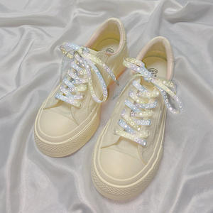 Nouveaux Lacets Plats <span class=keywords><strong>AF1</strong></span> Tout-Assortis en Polyester pour Baskets Homme et Femme, Réfléchissants Étoiles Galaxie Lumineux - Product Image 3