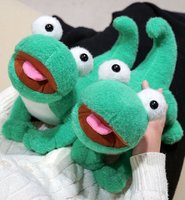 Peluche de gecko verte mignonne, douce et moelleuse, avec de grands yeux, jouet en peluche de reptile de dessin animé pour enfants, cadeau d'anniversaire, décoration de la maison