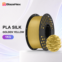 Filament PLA Soie 1,75 mm 1 kg, extrusion stable, haute brillance, retrait facile du support, pour imprimante 3D FDM, qualité supérieure pour projets Bambu Display