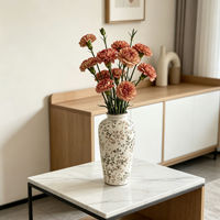 Vase de table en céramique créatif en forme de branche de fleur, style nordique minimaliste, grande décoration d'intérieur pour comptoir de bar