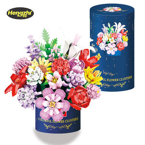 Blocs de construction personnalisés Hengzhi, fleurs, <span class=keywords><strong>nano</strong></span> blocs, <span class=keywords><strong>puzzle</strong></span> <span class=keywords><strong>3D</strong></span>, briques pixel, mini blocs de construction pour enfants, jouets - Product Image 1