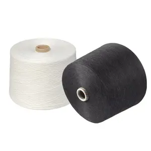 Eco-friendly Recycled Ring Spun 100% Pure Polyester Yarn For Knitting And Weaving Yarn