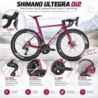 Vélo de route en carbone léger avec transmission électronique Ultegra Di2 2x12 vitesses pour la course et le cyclisme sur route