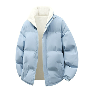 Veste tendance décontractée en duvet de coton moelleux, veste d'hiver pour homme, vêtements pour homme - Product Image 4