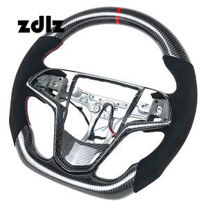 Volante de fibra de carbono personalizado para coches Cadillac ATS CTS XTS SRX CT6 <span class=keywords><strong>ATSV</strong></span> con palancas de cambio - Product Image 2