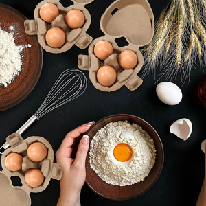 Venta al por mayor de impresión de 3 cartón de huevos Corazón <span class=keywords><strong>Jumbo</strong></span> Codorniz Cartones de huevos para pollo 3X4 - Product Image 1