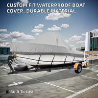 Nouvelle housse de protection personnalisable pour bateau et yacht, en polyester Oxford 600D PVC, 18', adaptable à votre bateau