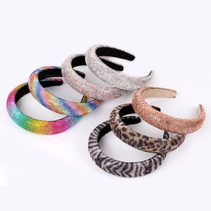 Diadema para mujer Hua Liyu DZ002, accesorio para el cabello con diamantes de imitación, adorno para la cabeza de esponja, para boda, regalo de cumpleaños - Product Image 3