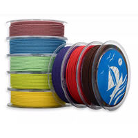Vente en gros muti-couleurs 2.5mm polyester bonne qualité fabrication de bijoux forme ronde cordon de laçage en nylon sans fin ligne Milan
