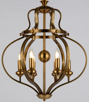 Vente en gros de lustres ronds en fer classiques modernes de luxe JUHAN avec garantie de 2 ans pour salon, chambre à coucher, 6 lumières