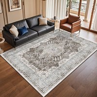 Tapis moderne floral en polyester de haute qualité, fabriqué à la machine, écologique et adapté aux animaux domestiques, pour salon, design personnalisé, vente en gros