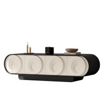 Meuble de salon moderne vintage nordique en bois massif, buffet d'appoint avec rangement pour chambre et salle à manger, couleur personnalisable