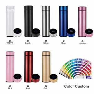 Wholesale <b>Custom</b> <b>Water</b> <b>Bottle</b> with logo Reusable Smart Thermos Cup with LED Temperature Display Stainless Steel Vacuum Flasks - Product Image 2