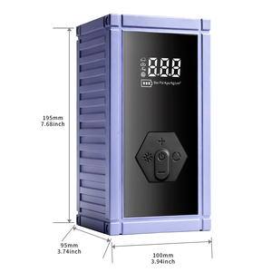 Новый оптовый многофункциональный пусковой прибор для грузовиков и легковых автомобилей 4-в-1 с воздушным насосом и компрессором, аварийный источник питания, 7200 мАч, пиковый ток 300А - Product Image 6