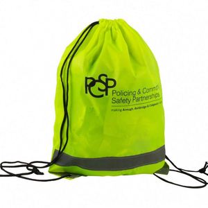 ถุงเชือกสะท้อนแสงแบบใช้ซ้ำได้ทำจากไนลอน - Product Image 4