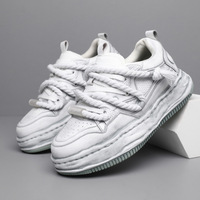 Chaussures de sport décontractées pour hommes à semelle épaisse et talon haut, effet vieilli et coloré, baskets polyvalentes et tendance