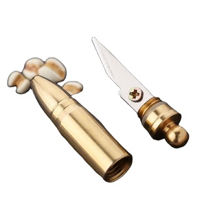 Porte-clés Pendentif Couteau Portable Mini Couteau à Balles en Laiton - Product Image 1