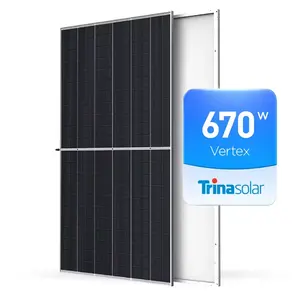 Trina 300W 380W 540W 550W 560W 670W 700W Solar PV Module Mono Solar Power Half Cell Solar Panels