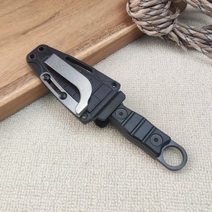 Couteau de poche à lame <span class=keywords><strong>fixe</strong></span> en acier inoxydable, vente en gros à prix avantageux, avec étui Kydex pour le camping, la chasse, la survie tactique. - Product Image 4