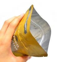Sachets refermables givrés en plastique laminé, résistants à l'humidité, avec fermeture éclair, personnalisables avec logo (impression héliogravure/numérique), pochettes verticales pour graines