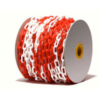 25 mètres blanc rouge rouleau paquet routière barrière en plastique chaîne