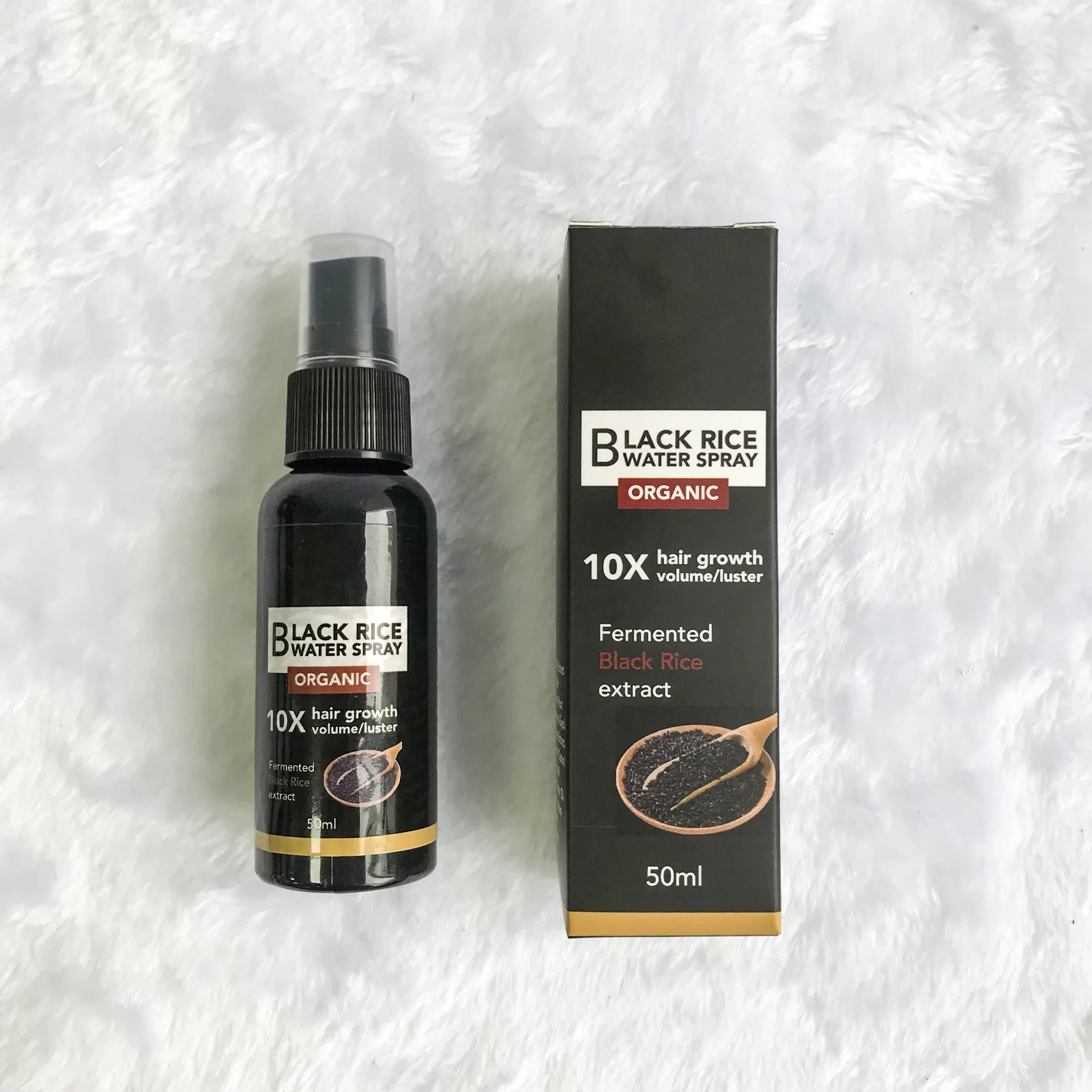 Wholesale Customization black rice serum growth hair treatment biotin growth serum hair care