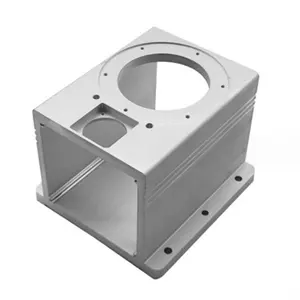 高精度定制数控6061-T6铝坯电子设备保护外壳盖