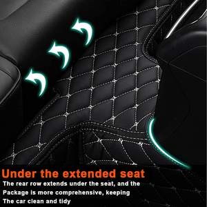 Muchkey – tapis de sol de voiture en cuir 5D, antidérapant, pressé à chaud, de luxe, pour <span class=keywords><strong>Mini</strong></span> <span class=keywords><strong>Cooper</strong></span> S 2016 2017 - Product Image 5